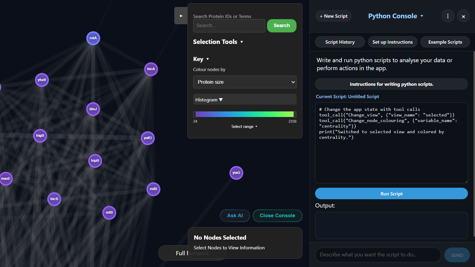 Python Console UI